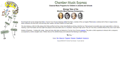 Desktop Screenshot of chambermusicexpress.com