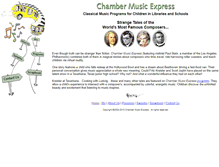 Tablet Screenshot of chambermusicexpress.com